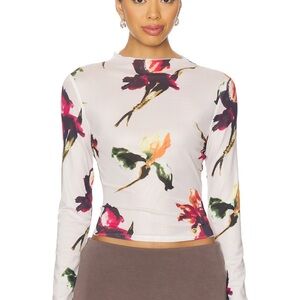 Lioness Multicolor Floral Long Sleeve Blouse